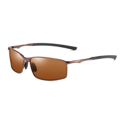 willochra Men's Outdoor Driving Sports Full polarized Reading Sunglasses Driver Retro Reader Goggles Sun Glasses (375 magnification, brown)