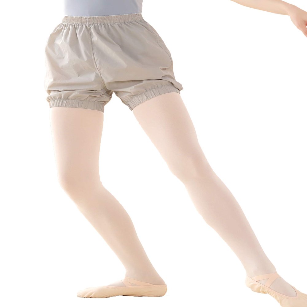 Daydance Gray Adult Ballet Shorts Ripstop Women Trash Bag Pants for Work Out, Grey, XL