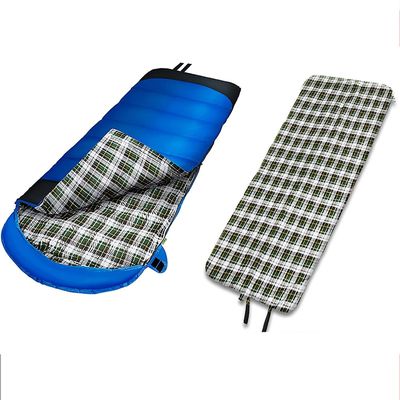 Dongng Camping Sleeping Bags Pure Cotton Sleeping Bag Single Portable Camping Warm Sleeping Bag Adult Outdoor Travel Easy to Storage and Carry Wear-Resistant and Waterproof