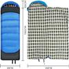 Dongng Camping Sleeping Bags Pure Cotton Sleeping Bag Single Portable Camping Warm Sleeping Bag Adult Outdoor Travel Easy to Storage and Carry Wear-Resistant and Waterproof view 2