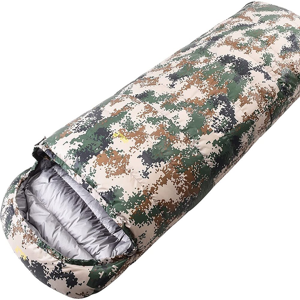 Dongng Camping Sleeping Bags Adult Sleeping Bag Camping Equipment Warm Sleeping Bag Lunch Break Single Sleeping Bag Easy to Storage and Carry Wear-Resistant and Waterproof (Color : A)