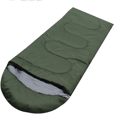 Dongng Camping Sleeping Bags Army Green Sleeping Bag Outdoor Training Sleeping Bag Adult Warm Single Camping Easy to Storage and Carry Wear-Resistant and Waterproof
