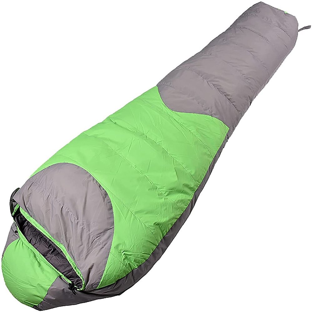 Dongng Camping Sleeping Bags Outdoor Camping Sleeping Bag Outdoor Down Sleeping Bag Autumn and Winter Easy to Storage and Carry Waterproof and Wear-Resistant (Color : Green)