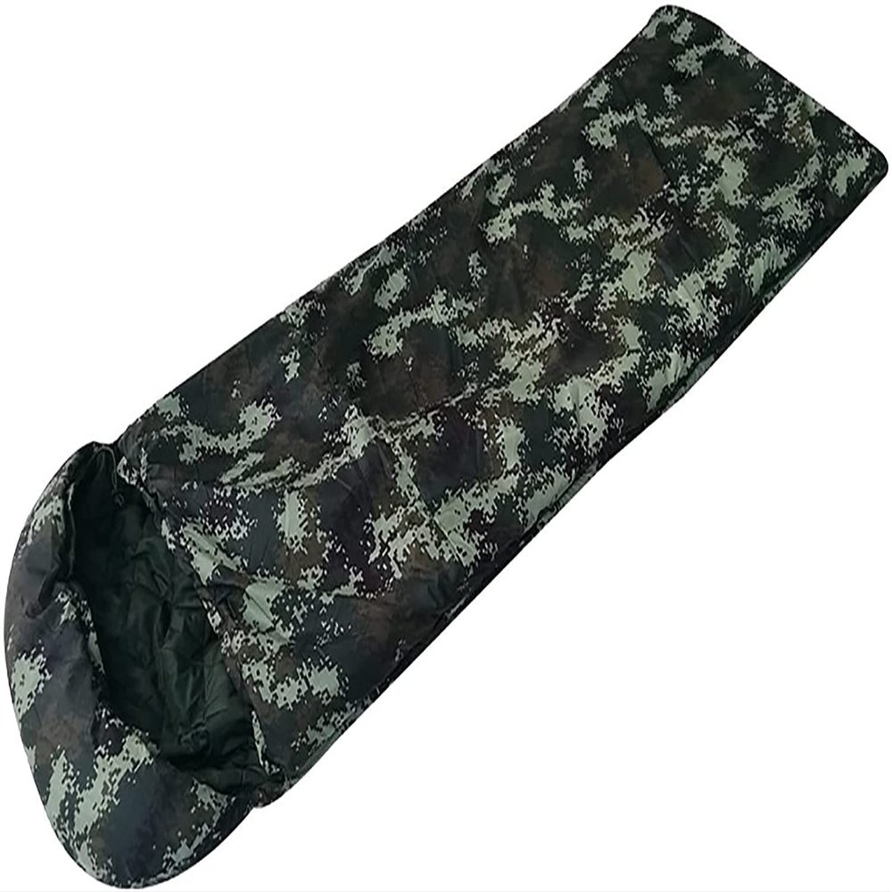 Dongng Camping Sleeping Bags Thickened Warmth Camping Special Sleeping Bag Outdoor Camouflage Sleeping Bag Easy to Storage and Carry Wear-Resistant and Waterproof