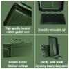 HOMESTEAD 50 Cal Metal Ammo Can  6-Pack M2A1 Military Steel Ammo Storage Box, Airtight & Water-Resistant Ammo Containers for Long-Term Storage, Green Color view 3