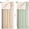 Dongng Camping Sleeping Bags Envelope Sleeping Bag Camping Single Portable Sleeping Bag Adult Outdoor Tent Easy to Storage and Carry Waterproof and Wear-Resistant (Color : B) view 2