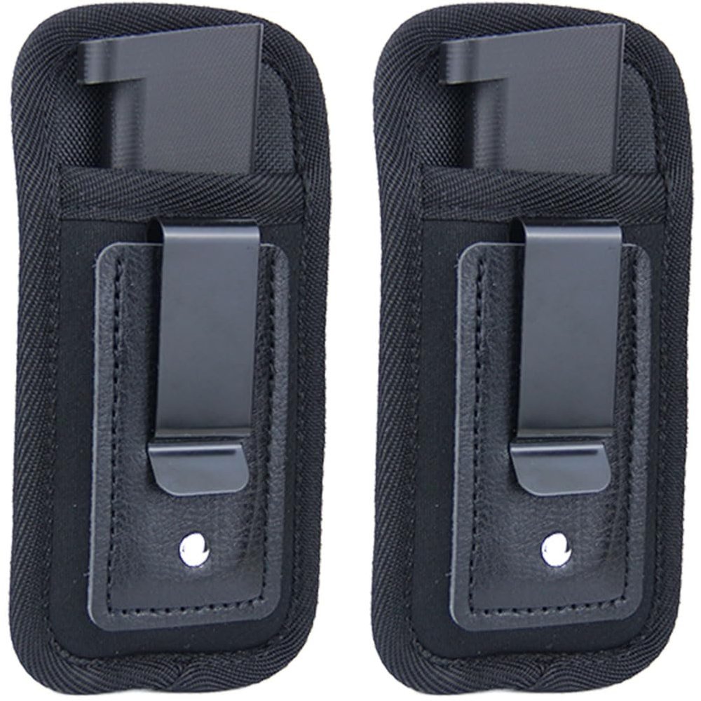 2-Pack Magazine Holster for IWB and OWB Carry, Universal Mag Pouch Fits: 9mm .40 .45 .380 .357-7rd, 10rd, 15rd Capacity and Most Pistol Magazine Sizes