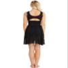 Sxiwei Womens Gymnastics Cutout Stretch Shapely Soft Leotard Asymmetric Xs Leotard Comfortable Black X-Small view 4