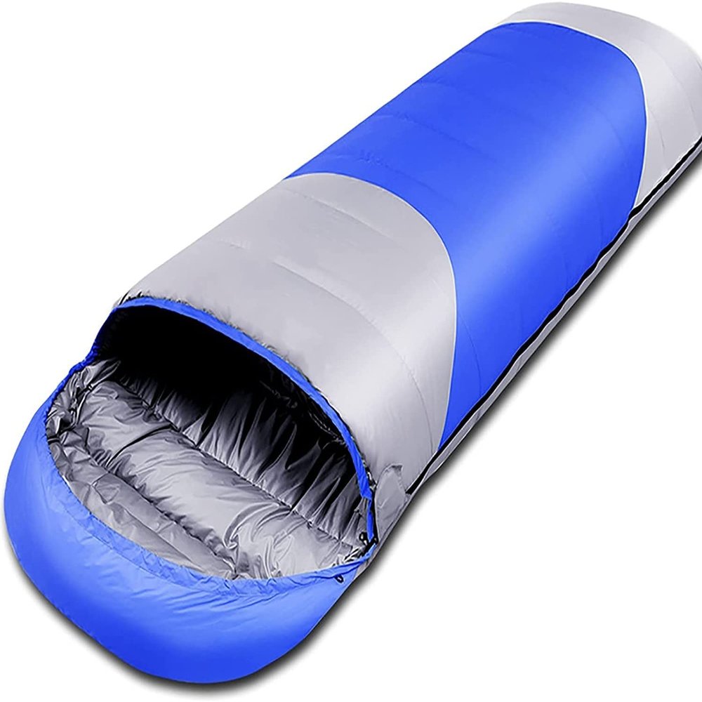 Dongng Camping Sleeping Bags Adult Camping Sleeping Bag Outdoor Thermal Sleeping Bag Envelope Sleeping Bag Easy to Storage and Carry Wear-Resistant and Waterproof (Color : A)