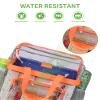 MAY TREE Clear Bag for Stadium Events 12612 Clear Tote Lunch Bag with Reinforced Straps for Work, Sporting Events and Gym, Orange view 4