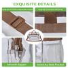 MAY TREE Clear Vinyl Tote Bag, 12 x 6 x 12 in, Brown, Suitable for Work, Travel, Sports, Office view 3