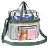 MAY TREE Clear Bag for Stadium Events 12612 Clear Tote Lunch Bag with Reinforced Straps for Work and Sporting Events, Green view 1