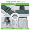MAY TREE Clear Bag for Stadium Events 12612 Clear Tote Lunch Bag with Reinforced Straps for Work and Sporting Events, Green view 3