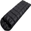 Dongng Camping Sleeping Bags Indoor and Outdoor Camping Single Sleeping Bag Cut-Through Lightweight Down Sleeping Bag Easy to Storage and Carry Wear-Resistant and Waterproof (Color : Black) view 1