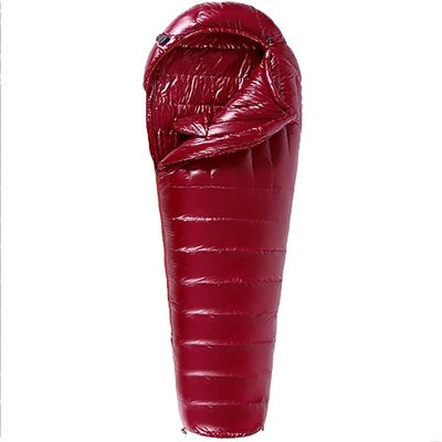 Dongng Camping Sleeping Bags Light and Warm Sleeping Bag Outdoor Camping Adult Camping Equipment Easy to Storage and Carry Wear-Resistant and Waterproof (Color : Red)