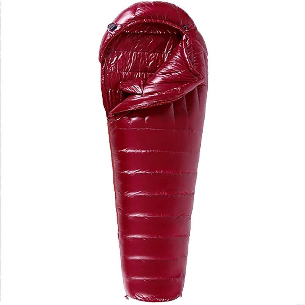 Dongng Camping Sleeping Bags Light and Warm Sleeping Bag Outdoor Camping Adult Camping Equipment Easy to Storage and Carry Wear-Resistant and Waterproof (Color : Red)