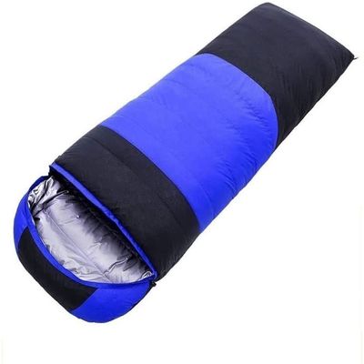 Dongng Sleeping Bag, Backpacking Sleeping Bag, Warm and Comfortable Sleeping Bag Great for Camping Even in Cold Seasons Waterproof and Wear-Resistant (Color : Blue)