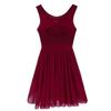 Sxiwei Womens Gymnastics Cutout Stretch Shapely Soft Leotard Asymmetric Xs Leotard Comfortable Wine Red Small view 4