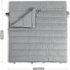 Dongng Camping Sleeping Bags Outdoor Camping Thickened Sleeping Bag Cold-Proof Double Sleeping Bag Adult Couple Sleeping Bag Easy to Storage and Carry (Gray) view 2