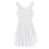 Sxiwei Womens Gymnastics Cutout Stretch Shapely Soft Leotard Asymmetric Xs Leotard Comfortable White X-Small view 4