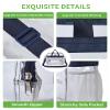 MAY TREE Clear Bag for Stadium Events 12612 Clear Tote Lunch Bag with Reinforced Straps for Work, Sporting Events and Gym, Navy view 3