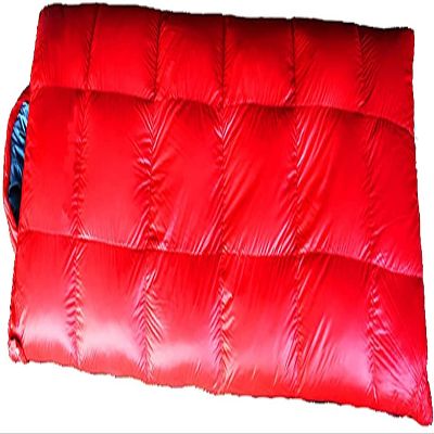 Dongng Camping Sleeping Bags Envelope Type 4 Seasons Warm Sleeping Bag Outdoor Camping Sleeping Bag Easy to Storage and Carry Wear-Resistant and Waterproof (Color : Red)