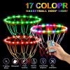 LED Basketball Hoop Lights, Remote Control Waterproof Basketball Rim Lights with 17 Colors and 7 Lighting Modes, Super Bright to Play at Night Outdoors, Good Gift for Christmas Children view 2
