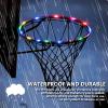 LED Basketball Hoop Lights, Remote Control Waterproof Basketball Rim Lights with 17 Colors and 7 Lighting Modes, Super Bright to Play at Night Outdoors, Good Gift for Christmas Children view 3