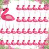 Civaner 30 Pcs Mini Flamingo Stuffed Animal Gift Flamingo Keychain Decorations Pink Keychain for Birthday Party Favor Decor view 1