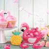 Civaner 30 Pcs Mini Flamingo Stuffed Animal Gift Flamingo Keychain Decorations Pink Keychain for Birthday Party Favor Decor view 2