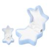 ZJchao Cute Ring Box Star Shaped Jewelry Box Compact Portable Small Travel Jewelry Storage Box for Rings Earrings Dating Birthday Party Anniversary Wedding view 1