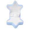 ZJchao Cute Ring Box Star Shaped Jewelry Box Compact Portable Small Travel Jewelry Storage Box for Rings Earrings Dating Birthday Party Anniversary Wedding view 3
