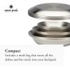Snow Peak Large Tableware Family Set, Dishes, Plates, Medium and Large Bowls, 16 Piece Set view 3