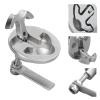 2.42.4in Flush Boat Hatches Latch - Boat Cam Latch 316 Stainless Steel Hatches Lift Handle Durable Turning Lift Handle Marine Fitting Hardware Accessory view 1
