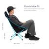 Helinox Chair Two Ultralight, High-Back, Collapsible Camping Chair, Blue Block, with Pockets view 3