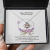 13th Birthday Gift, Gift for Daughter, Crown Necklace Pendant, Gift for 13 Year Old - Crown Pendant Necklace view 3