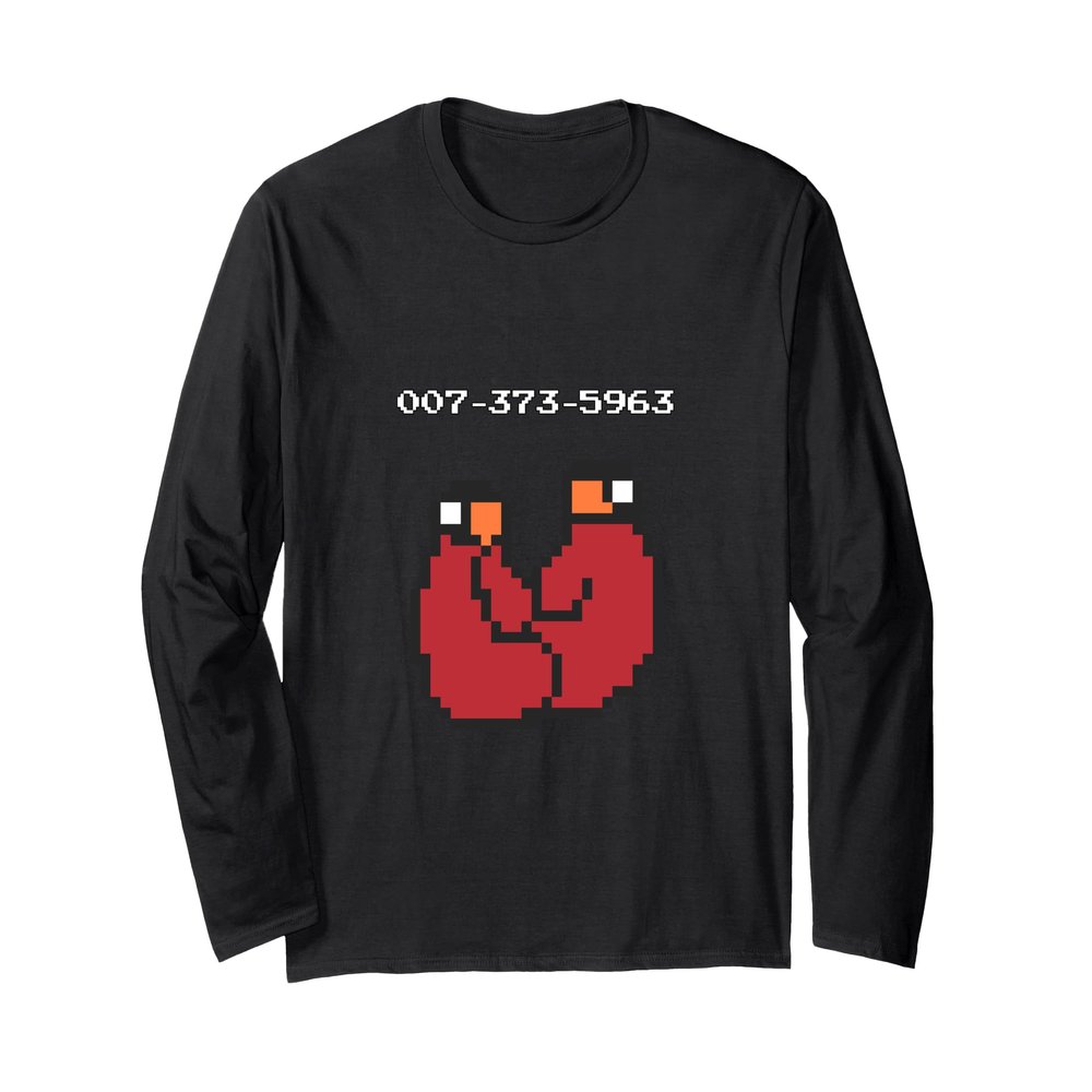 007-373-5963 video game 90s 45s codes Funny gift Long Sleeve T-Shirt