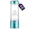 LevelUpWay - Improved Hydrogen Water Bottle Generator  Up to 4000 PPB Pure Hydrogen Water  Dual Chamber SPE PEM Technology  Blue  Enhanced Hydration Solution view 1