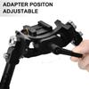 V10 Carbon Fiber Tactical Bipod, QD Spring Return Bipod with 20mm Picatinny Weaver Rail Mount for Long Range Shooting, Black view 4