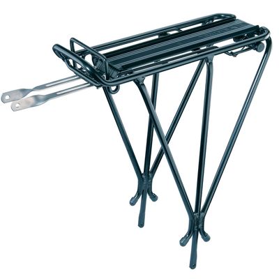 Topeak Explorer Rack with Spring MTX 2.0 6061 T6 Hollow Aluminum Rear Bike Rack for 26, 27.5 & 700C Rim Brake Bikes MTX QuickTrack & 2.0 Compatible, 57 lb Load Capacity, Integrated Spring Clip