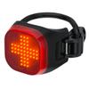 Knog Blinder Mini Rear Bike Light - Compact USB Rechargeable Bike Tail Light, 30 Lumen COB LED, 8 Flash Modes, Ultralight 17g, IP67 Waterproof, 300m Visibility, 30-Hour Runtime, Cross view 1