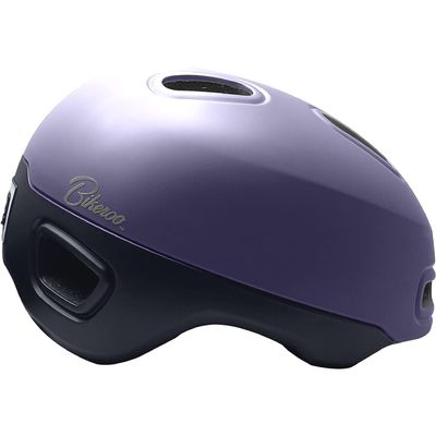 Bikeroo Purple Adult Multi Sport S / M Bike Helmet With Rear Safety Light, Adjustable Head Protection All Purpose Cycling Safety Gear For Men & Women