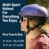 Bikeroo Purple Adult Multi Sport S / M Bike Helmet With Rear Safety Light, Adjustable Head Protection All Purpose Cycling Safety Gear For Men & Women view 2