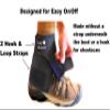 Low Gaiters - Hook & Loop Design for Easy On/Off - Neoprene Leg Gaiters for Hiking, Cross Country Skiing, Yard Work - Comfortable, Snug Fit (Pair) view 2