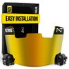 Nxtrnd VZR1 Football Visor, Flat Lens Technology, Fits Adult & Youth Football Helmets (Gold) view 1