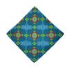 BeeJos Southwest Collection Microfiber 18"x18" Sports Towel with Carabiner Clip Handmade in USA (Blue Navajo Weave) view 3
