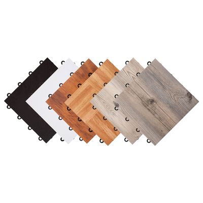 IncStores 3/8 Inch Thick Practice Dance Floor Tiles | Printed Plastic Dance Flooring for Practice and Performance of Countless Dance Styles (Beachwood, 28-12" x 12" Tiles)