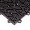 IncStores 3/8 Inch Thick Practice Dance Floor Tiles | Printed Plastic Dance Flooring for Practice and Performance of Countless Dance Styles (Black, 28-12" x 12" Tiles) view 4