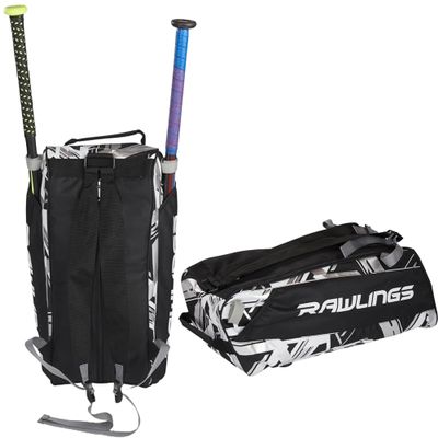 Rawlings | REMIX Duffel Equipment Bag | T-Ball & Youth Baseball / Softball | Black