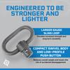 Blue Force Gear Push Button Sling Swivel - Machined Steel Sling Attachment Hardware - 1 Inch view 3